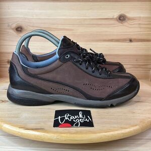HushPuppies Brown Suede & Leather Lace Up Comfort Shoes Women’s Size 7.5 Wide